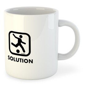 Kruskis Problem Solution Play Football Mug 325ml