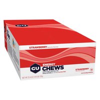 GU Energy Chews Strawberry 12 Energiekauen 12 Einheiten